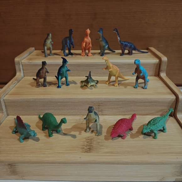Other - 15 Piece Dinosaur 2" Vintage? [Quarter Machine?]‎ Cake Topper Bundle